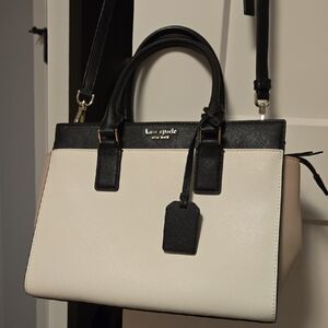 Kate Spade Black and Cream Satchel